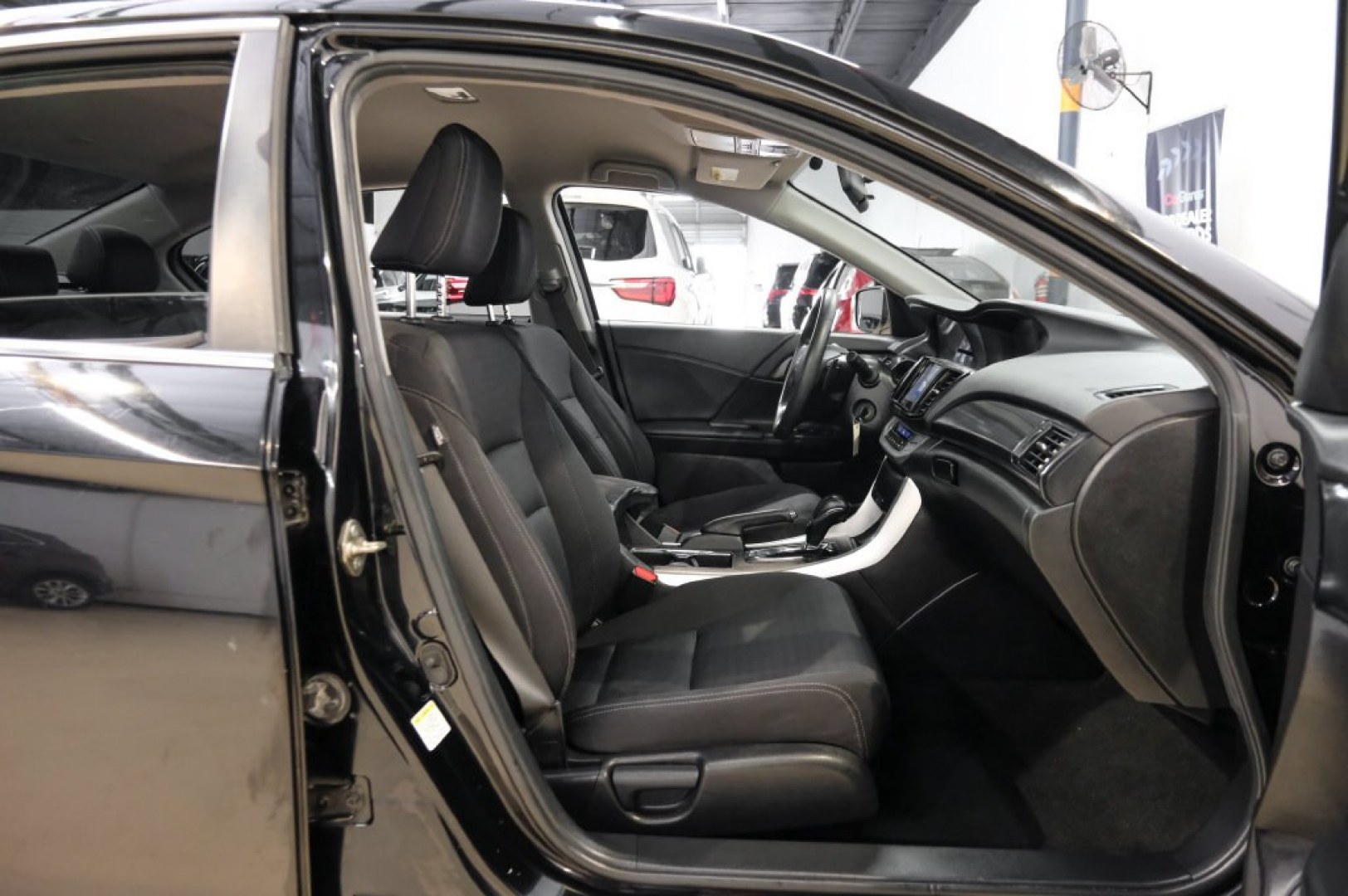 2014 Crystal Black Pearl /Black Honda Accord Sport (1HGCR2F52EA) with an 2.4L I4 DOHC i-VTEC 16V engine, CVT transmission, located at 15300 Midway Rd., Addison, TX, 75001, (972) 702-0011, 32.958321, -96.838074- Photo#37