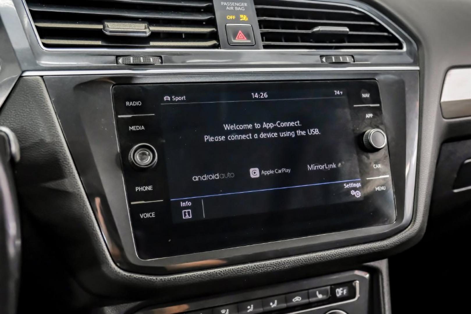 2018 Pearl Metallic /Titan Black Volkswagen Tiguan 2.0T SEL (3VV2B7AX1JM) with an 2.0L TSI DOHC engine, Automatic transmission, located at 15300 Midway Rd., Addison, TX, 75001, (972) 702-0011, 32.958321, -96.838074- Photo#38