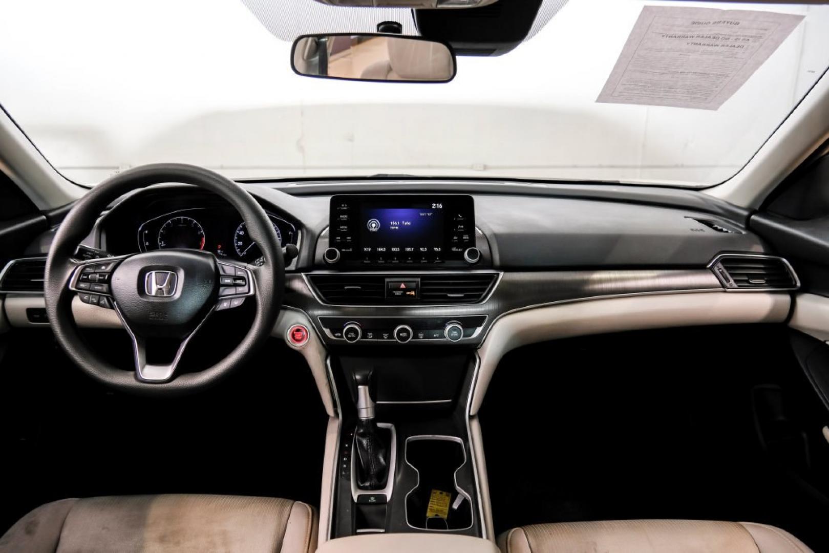 2020 Champagne Frost Pearl Honda Accord LX (1HGCV1F17LA) with an 1.5T I4 DOHC 16V Turbocharged VTEC engine, CVT transmission, located at 15300 Midway Rd., Addison, TX, 75001, (972) 702-0011, 32.958321, -96.838074- Photo#16