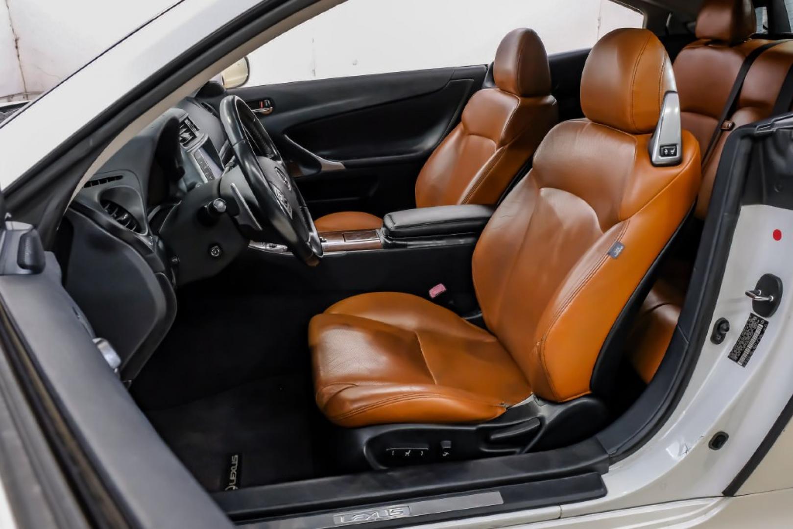 2013 Starfire Pearl /Saddle Lexus IS 250 C (JTHFF2C29D2) with an 2.5L V6 DOHC 24V VVT-i engine, Automatic transmission, located at 15300 Midway Rd., Addison, TX, 75001, (972) 702-0011, 32.958321, -96.838074- Photo#44