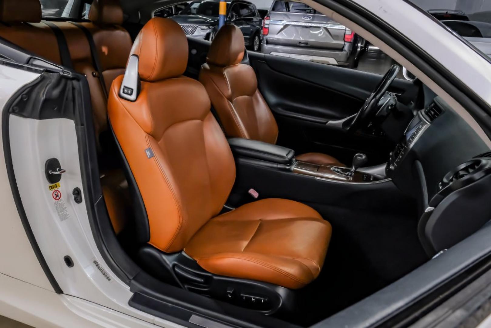 2013 Starfire Pearl /Saddle Lexus IS 250 C (JTHFF2C29D2) with an 2.5L V6 DOHC 24V VVT-i engine, Automatic transmission, located at 15300 Midway Rd., Addison, TX, 75001, (972) 702-0011, 32.958321, -96.838074- Photo#47