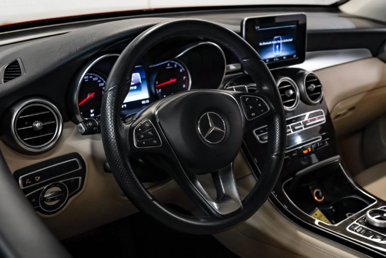 2019 designo Cardinal Red Metallic /Silk Beige Mercedes-Benz GLC GLC 300 (WDC0G4JB0KF) with an I4 engine, Automatic transmission, located at 15300 Midway Rd., Addison, TX, 75001, (972) 702-0011, 32.958321, -96.838074- Photo#14