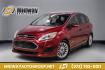 2017 Ruby Red Metallic /Black Ford C-Max Hybrid SE (1FADP5AU1HL) with an I4 Hybrid engine, CVT transmission, located at 15300 Midway Rd., Addison, TX, 75001, (972) 702-0011, 32.958321, -96.838074- Photo#0