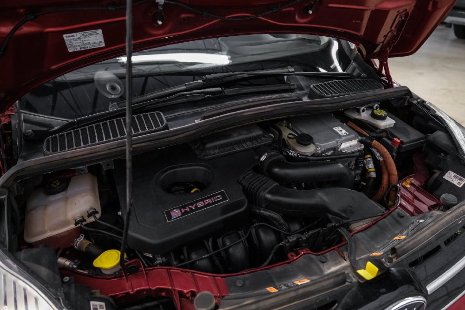 2017 Ruby Red Metallic /Black Ford C-Max Hybrid SE (1FADP5AU1HL) with an I4 Hybrid engine, CVT transmission, located at 15300 Midway Rd., Addison, TX, 75001, (972) 702-0011, 32.958321, -96.838074- Photo#46