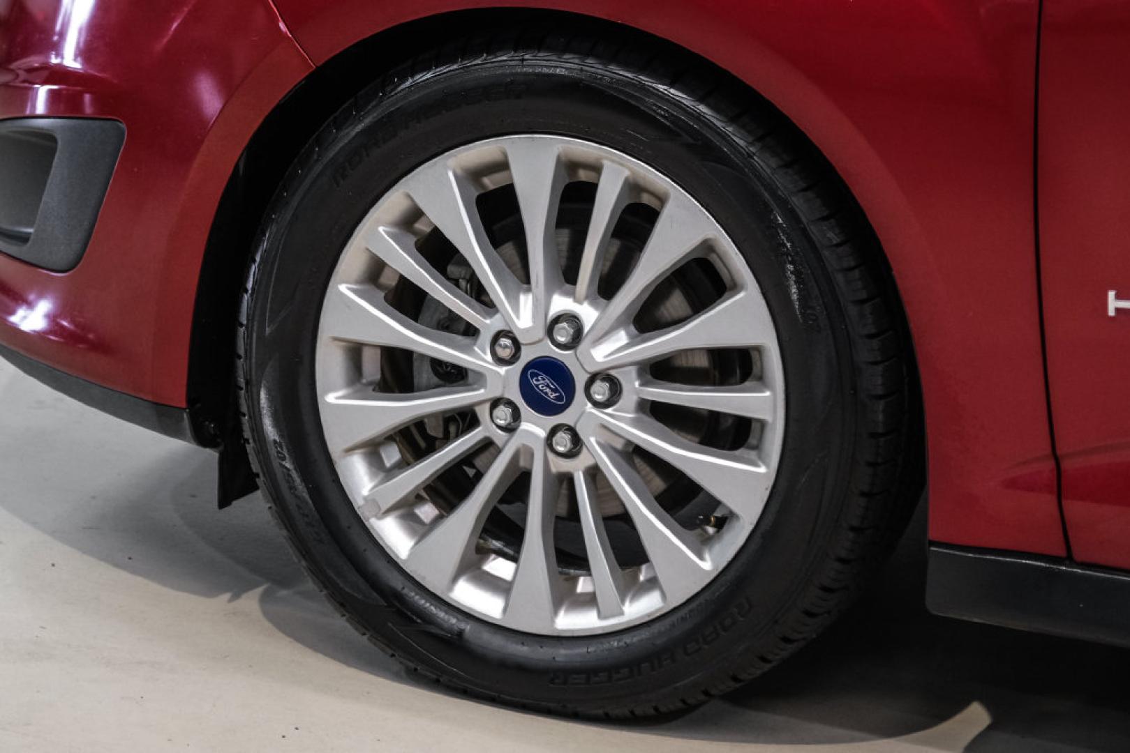 2017 Ruby Red Metallic /Black Ford C-Max Hybrid SE (1FADP5AU1HL) with an I4 Hybrid engine, CVT transmission, located at 15300 Midway Rd., Addison, TX, 75001, (972) 702-0011, 32.958321, -96.838074- Photo#50