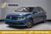 2017 Blue Metallic /Cornsilk Beige Volkswagen Jetta 1.4T SE (3VWB67AJ6HM) with an 1.4L TSI engine, Manual transmission, located at 15300 Midway Rd., Addison, TX, 75001, (972) 702-0011, 32.958321, -96.838074- Photo#0
