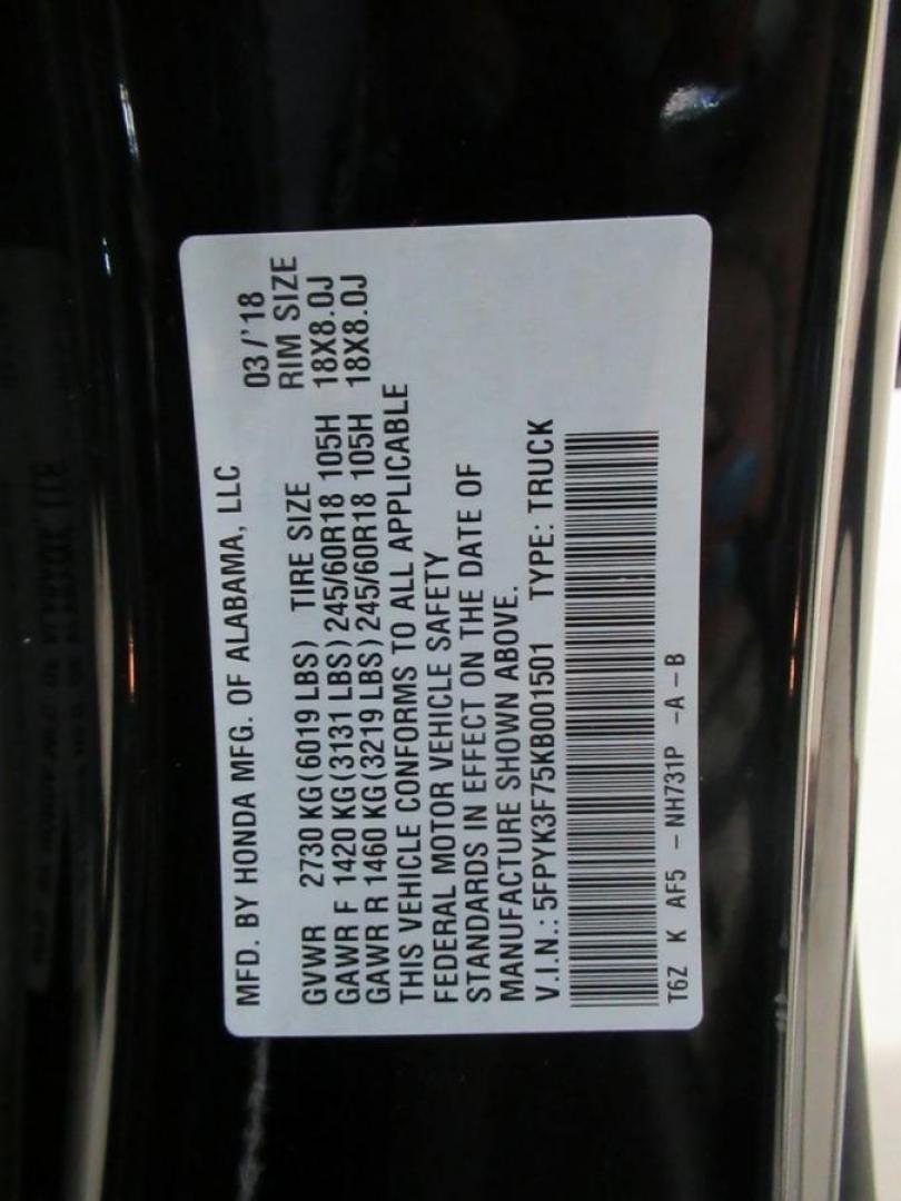 2019 Crystal Black Pearl /Black Honda Ridgeline RTL-E (5FPYK3F75KB) with an 3.5L V6 SOHC i-VTEC 24V engine, Automatic transmission, located at 15300 Midway Rd., Addison, TX, 75001, (972) 702-0011, 32.958321, -96.838074 - HOME OF THE NO HAGGLE PRICE - WHOLESALE PRICES TO THE PUBLIC!! 4WD, Bluetooth, Hands Free Connectivity, Navigation, Premium Audio, Backup Camera, Leather Seats, Sunroof / Moonroof, Ridgeline RTL-E, 4D Crew Cab, 3.5L V6 SOHC i-VTEC 24V, 6-Speed Automatic, AWD, Black, Black Leather.<br><br>Black 2019 - Photo#31