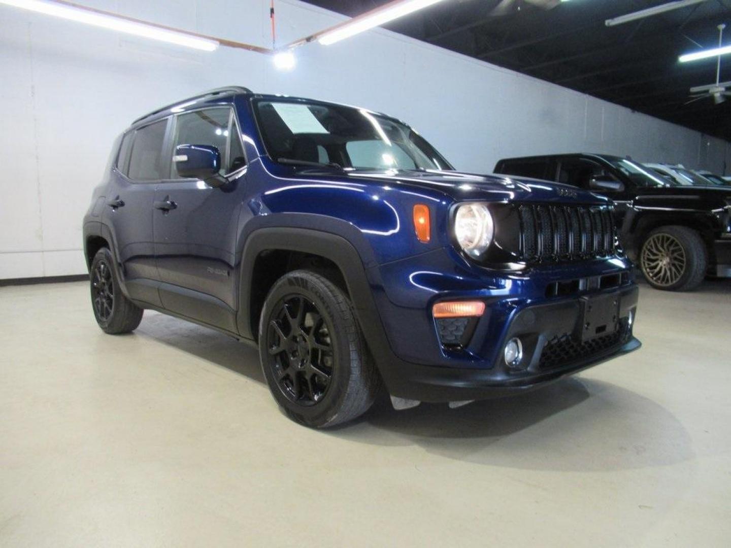 2020 Jetset Blue Clearcoat /Black Jeep Renegade Altitude (ZACNJABB7LP) with an 2.4L I4 engine, Automatic transmission, located at 15300 Midway Rd., Addison, TX, 75001, (972) 702-0011, 32.958321, -96.838074 - Introducing the 2020 Jeep Renegade Altitude, now available at Midway Auto Group in Addison, Texas. This compact SUV seamlessly blends rugged capability with modern design, making it an excellent choice for both urban commutes and off-road adventures.<br><br>Key Features:<br><br>Engine: 1.3L I4 Turbo - Photo#1