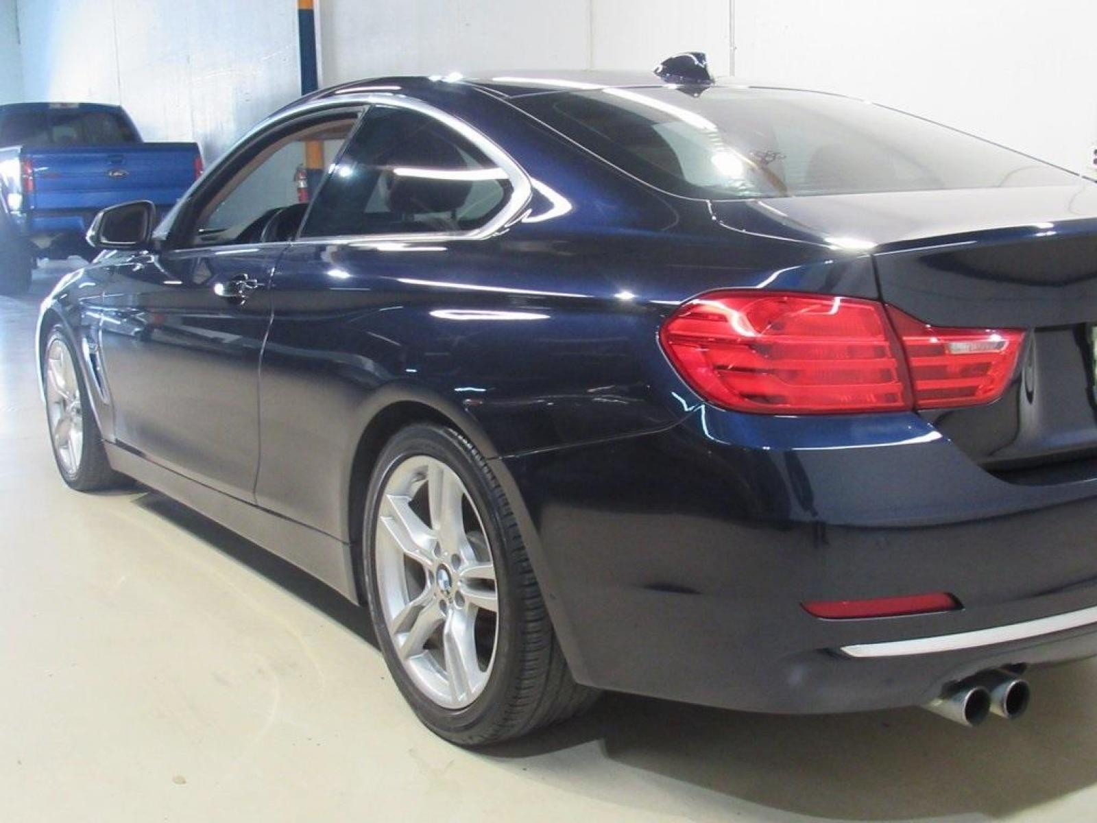 2014 Imperial Blue Metallic /Saddle Brown/Excl. Stitch BMW 4 Series 428i (WBA3N7C50EF) with an 2.0L 4-Cylinder DOHC 16V Turbocharged engine, Automatic transmission, located at 15300 Midway Rd., Addison, TX, 75001, (972) 702-0011, 32.958321, -96.838074 - Photo #1