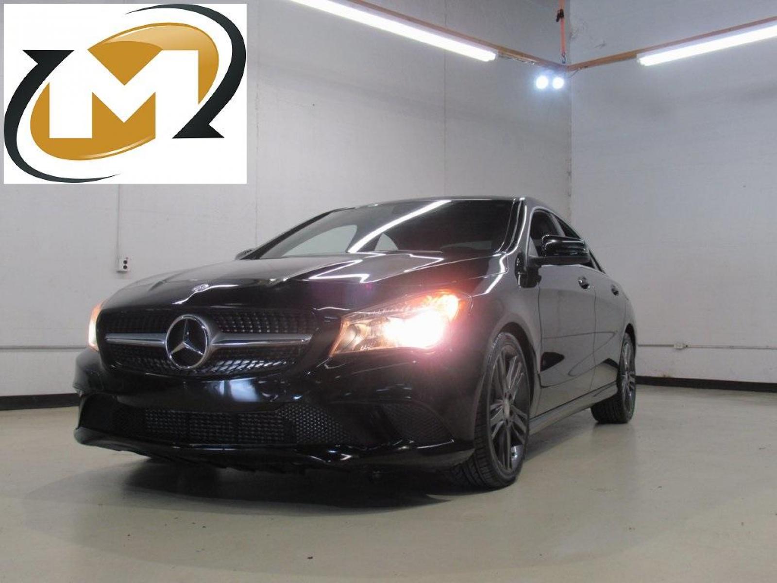 2015 Black /Black Mercedes-Benz CLA CLA 250 (WDDSJ4EB5FN) with an 2.0L I4 Turbocharged engine, Automatic transmission, located at 15300 Midway Rd., Addison, 75001, (972) 702-0011, 32.958321, -96.838074 - HOME OF THE NO HAGGLE PRICE - WHOLESALE PRICES TO THE PUBLIC!! CLA 250, 4D Sedan, 2.0L I4 Turbocharged, 7-Speed Double-clutch, FWD, Black, Black w/MB-Tex Upholstery, Panorama Sunroof.<br><br>Black 2015 Mercedes-Benz CLA CLA 250<br><br>26/38 City/Highway MPG<br><br><br>At Midway Auto Group, we strive - Photo #0