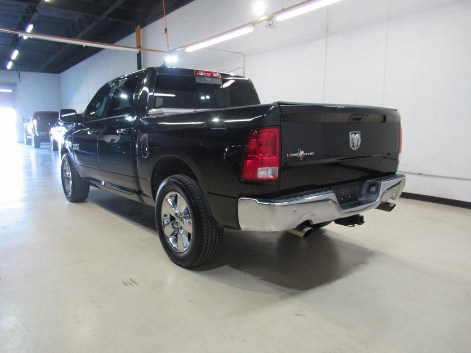 2016 Brilliant Black Crystal Pearlcoat /Diesel Gray/Black Ram 1500 Lone Star (1C6RR6LTXGS) with an HEMI 5.7L V8 Multi Displacement VVT engine, Automatic transmission, located at 15300 Midway Rd., Addison, 75001, (972) 702-0011, 32.958321, -96.838074 - HOME OF THE NO HAGGLE PRICE - WHOLESALE PRICES TO THE PUBLIC!! Bluetooth, Hands Free Connectivity, Navigation, Backup Camera, 1500 Lone Star, 4D Crew Cab, HEMI 5.7L V8 Multi Displacement VVT, 8-Speed Automatic, RWD, Brilliant Black Crystal Pearlcoat, Diesel Gray/Black Cloth.<br><br>Brilliant Black C - Photo #3